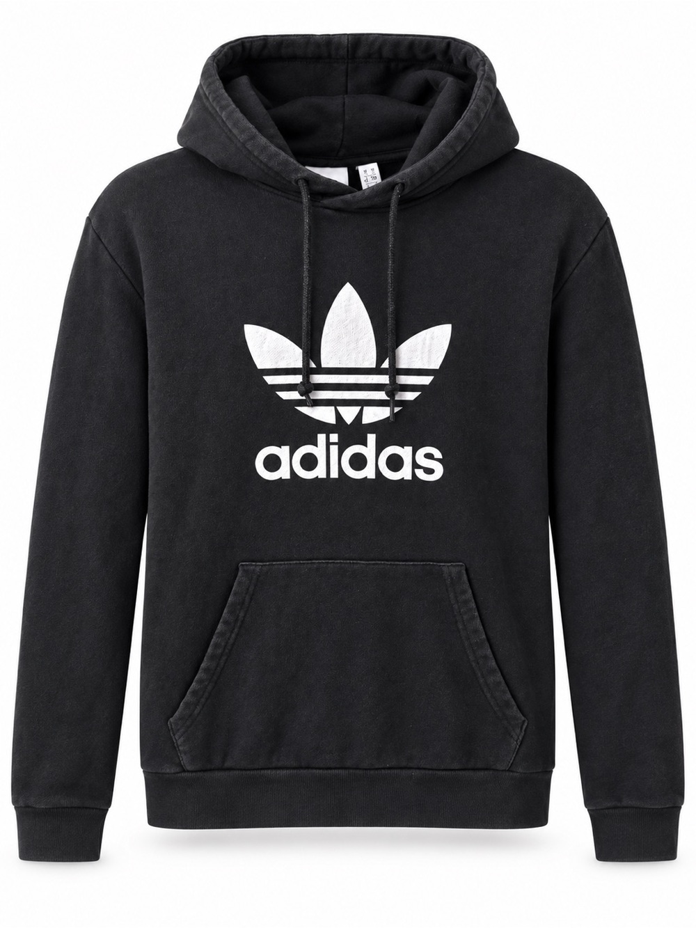 Adidas Originals Black Trefoil Logo Hoodie Adult Small
